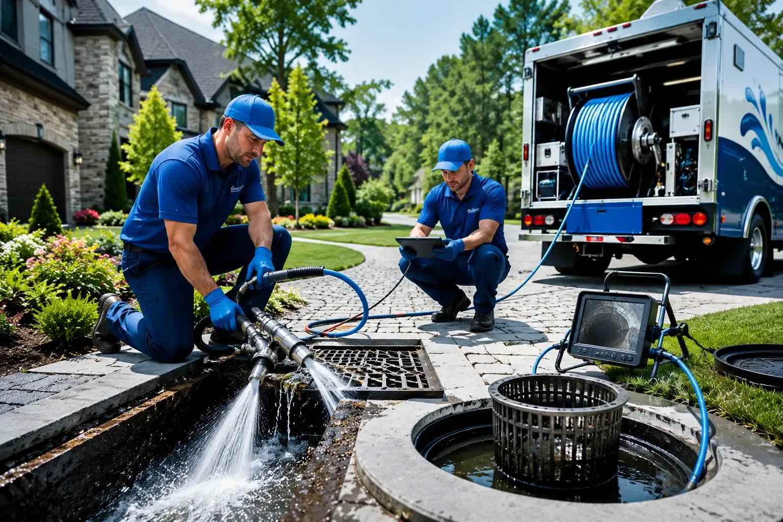 Local outdoor drain cleaning professionals in North Hampton, OH