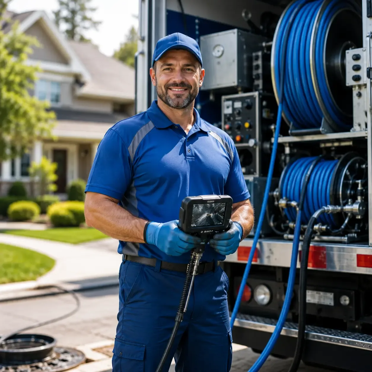 Local outdoor drain cleaning specialists in North Hampton, OH